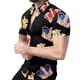 thumbnail image 5 of Camisas de lunares para hombre, camisas casuales de verano con estampado 3D, camisas de playa hawaianas, camisa de manga corta con solapa, ropa de calle para hombre y mujer, 5 of 5