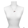 thumbnail image 3 of Delight Jewelry Silvertone Believe Banner on Clear Crystal Heart Red Lucky Ladybug Necklace and Dangle Earrings Set, 3 of 6