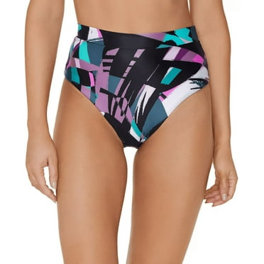 Raisins Juniors High-Waist Tropics Bikini Bottoms