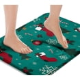 thumbnail image 3 of Bath Mats for Bathroom Green Christmas Socks Washable Cover Floor Rug Carpets Floor Mat Bathroom Decorations 16x24 Inches for Kitchen Bedroom Indoor, 3 of 6