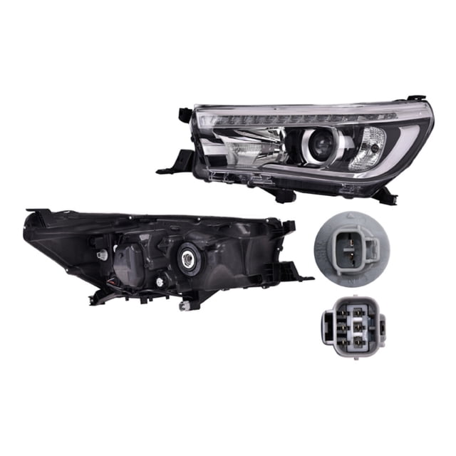 Faro DEPO Hilux 2016 A 2020 Izquierdo Eléctrico C/Leds