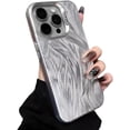 thumbnail image 2 of Compatible with iPhone Case,Luxury Laser Colorful Wavy Curly Water Ripple Pattern [ Drop&Full Body Protection] Shockproof Cover Phone Case (Silver,iPhone 12 Pro Max), 2 of 4