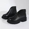 thumbnail image 6 of Mepaouo Womens Platform Ankle Boots Waterproof V Cut Chelsea Short Booties 2025 Chunky Casual Slip on Shoes, 6 of 8