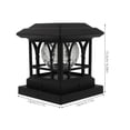 thumbnail image 2 of WEUVEB Solar Post Light Outdoor Black with European Design for Garden Patio and Landscape Decor, 2 of 7