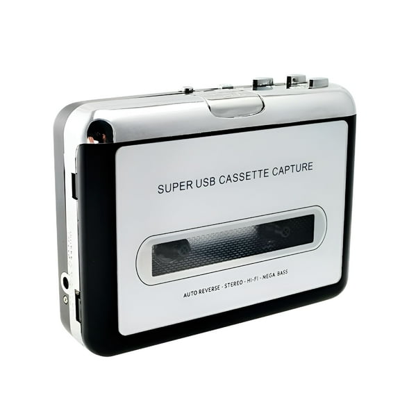 GJX Mini USB Cassette Tape To MP3 Converter Audio Music Player Portable Tape Player