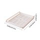 thumbnail image 3 of Estante organizador de cajones de plástico multiusos – ropa de armario apilable y transpirable, documentos, recipientes de comida, tablero plegable, blanco, 1 PC, 35x28,5x7cm, 3 of 6