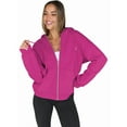 thumbnail image 2 of Womens Zip Up Hoodies Oversized Sweatshirts Fall School Fashion Outfits Casual Jackets Winter Clothes Bright Pink M, 2 of 9