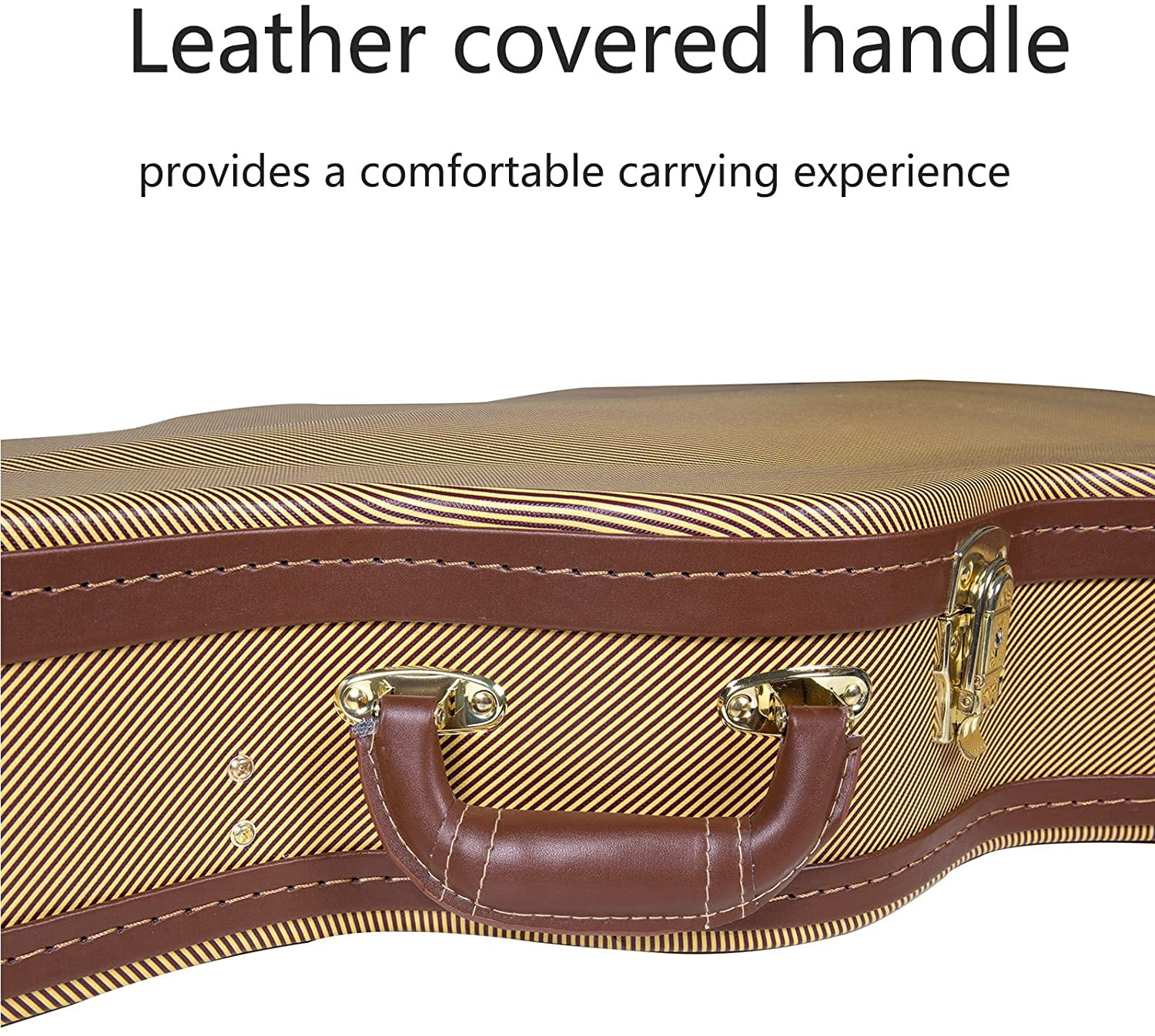 Crossrock Hard Case fits Gibson SG Guitar, Multi-Layer Wood Case, Arch-top Style, Vinyl Tweed