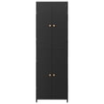 thumbnail image 2 of Elix Outdoor Storage Cabinet with 4 Compartment, 71 Inch Black Rattan, 2 of 6