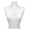 thumbnail image 3 of Delight Jewelry Silvertone Hot Pink Hibiscus Flower Silver tone Elegant Infinity Lariat Necklace, 3 of 4