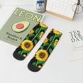 thumbnail image 7 of Pofeuu Sunflower 1 Print 30cm Socks, Adult Running Hiking Socks for Youth and Adult, 7 of 7