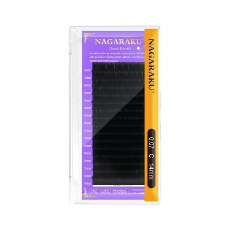 NAGARAKU 0.07mm Classic Individual Eyelash Extension Natural Soft Eyelashes 0.07C7