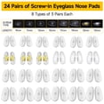 thumbnail image 5 of HQVOIC Upgraded Magnetic Eyeglass Repair Kit, 24 Pairs of Screw-in Glasses Nose Pads, with Precision Precision Screwdriver Set, 5 of 6