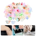thumbnail image 2 of MOVTOTOP Flower Shaped Glass Beads for Jewelry Making Assorted Color with Hanging Hole Design 100pcs, 2 of 7