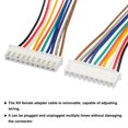 thumbnail image 4 of XH Connector 2.54 mm Pitch 10pin Female Connector Plug with Wire Cable 10CM Length Tinned Copper Wire Head 10PCS, 4 of 5