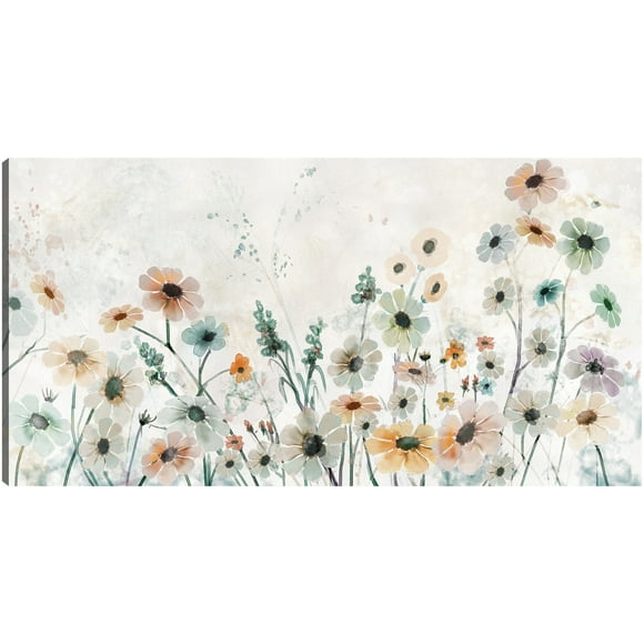 Cuadro Decorativo - Flores suaves Jr Impresión en canvas, estrechado