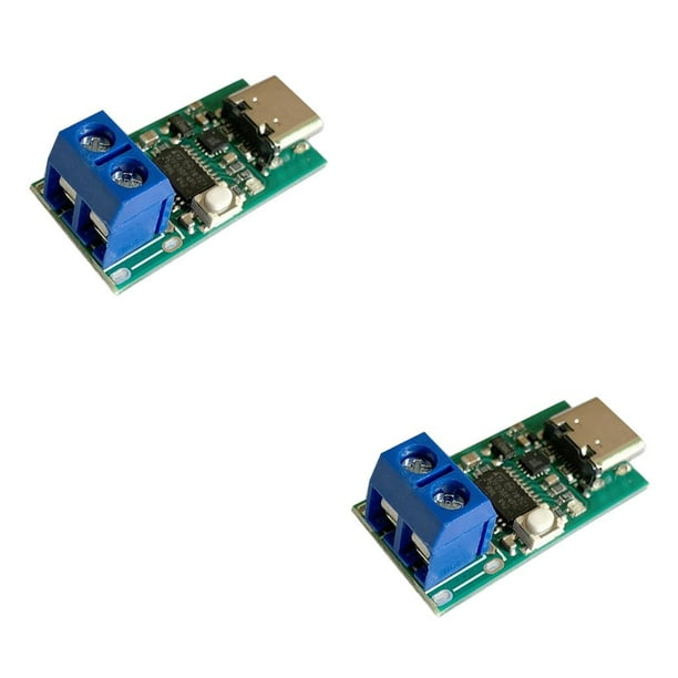 Injueey Type-C USB-C PD0 PD0 to DC USB-PD Changer Module Adaptador de carga avanzado y de alta velocidad Type1 NO1