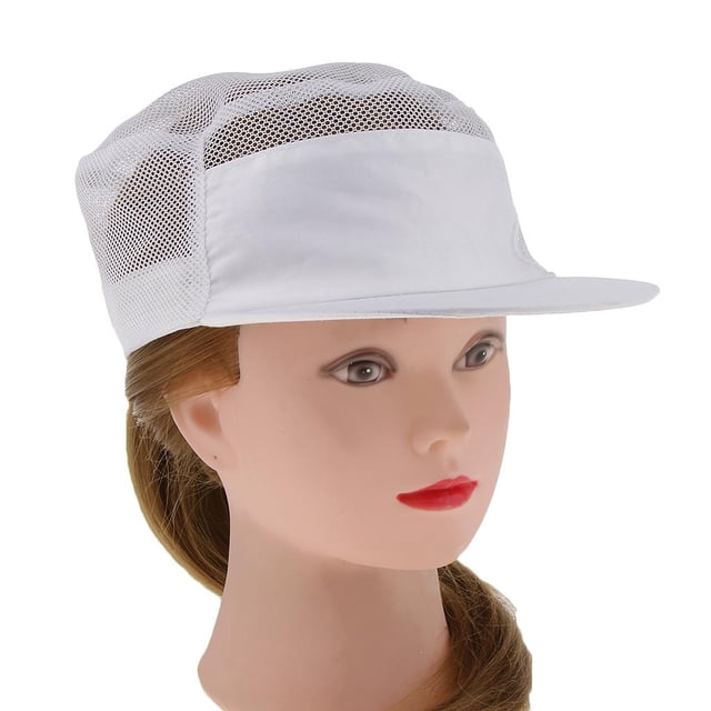 Gorro de cocinero Salvador de Malla Blanca Sombrero de chef adulto