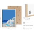 thumbnail image 3 of HAUS AND HUES Travel Pictures For Wall - Greece Art, Travel Posters Europe, Mediterranean Posters of Travel Prints, Cities Wall Art For Bedroom City, Photos of Greece Photo (12x16, Framed Beige), 3 of 6