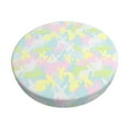 thumbnail image 2 of Lsque Color Rabbit Round Bar chair cushion covers Velvet Fabric Premium Comfort Protects from Scratches and Stains for 14-17 Inch Chair- 13 inch, 2 of 7
