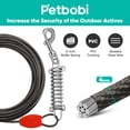 thumbnail image 2 of Cable de amarre para perros Petbobi y estaca de 40 pies para perros de hasta 54 kg, 2 of 6