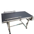 thumbnail image 1 of 59*31.5" PVC Belt Conveyor Drive Conveyor with Double Guardrails 110V Adjustable Speed, 1 of 7