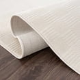 thumbnail image 4 of Hauteloom Kazuma Living Room, Bedroom Machine Washable Area Rug - Square Piles, Checkered - White, Cream - 9'2" x 12', 4 of 13