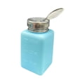 thumbnail image 1 of Bunblic Push Down Liquid Dispenser, Refillable ,Methanol Container, Empty Pumping Bottle for Makeup Remover Personal Salon Blue 180 ml, 1 of 8