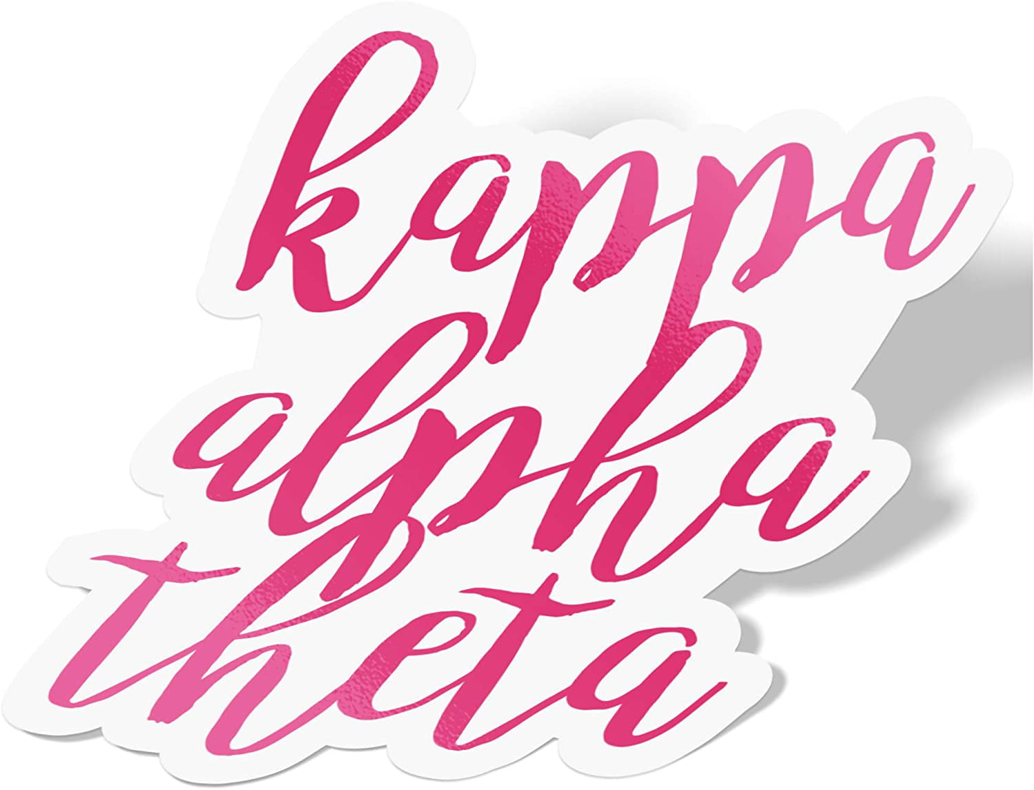 Kappa Alpha Theta Cursive Word Sticker Decal Greek for Window Laptop ...