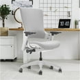 thumbnail image 2 of Pemberly Row Contemporary Mesh and Metal Adjustable Office Chair in Gray, 2 of 12