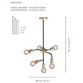 thumbnail image 2 of Xtricity - 6-Light Pendant, 14.2'' Width, From the Skylight Collection, Gold, 2 of 6
