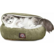 Majestic Pet Suede 18 in. Canopy Cat Bed
