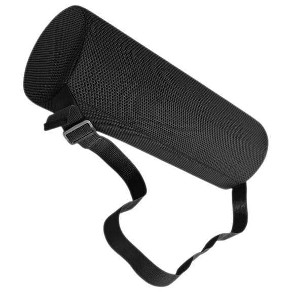 IFANLANDOR 1Pcs Lumbar Roll Pillow for Office Work and Studying Black Cotton High-density Foam