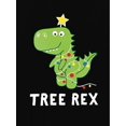 thumbnail image 2 of Women's Dinosaur Print Tee - Casual Crew Neck Short Sleeve T-Shirt, Stretchy & Breathable Polyester Blend, Perfect for Summer, 2 of 6