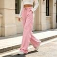 thumbnail image 6 of Bosfbaoi Sweatpants for Women Striped Wide Leg Drawstring Elastic Waist Loose Casual Trousers with Pockets, 6 of 8