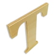 thumbnail image 2 of 4 Inch Wooden Letter T Ready for Painting or Decorating, 2 of 5