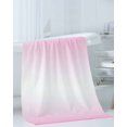 thumbnail image 3 of Pink Ombre Towel Set of 3, Soft Microfiber Bath Towels, Hand Towel, Washcloths, Pink White Gradient Modern Abstract Art Quick-Dry Absorbent Towels for Bathroom Kitchen Hotel Beach Gym Spa, 3 of 7