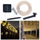 thumbnail image 3 of Luces de hadas de cadena Solar Baoblaze luz de cuerda 7m 50 LED Blanco cálido, 3 of 8