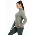 thumbnail image 2 of icyzone Quarter Zip Pullover for Women Thermal Long Sleeve Shirts Fleece Jacket, 2 of 5