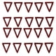thumbnail image 2 of 20 colgantes triangulares de madera para hacer joyas, manualidades y pendientes. Vino rojo, 2 of 8