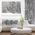 thumbnail image 2 of Designart Foggy Winter Forest Panorama Canvas Wall Art, 2 of 4