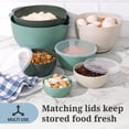 thumbnail image 3 of Farberware Professional Prep and Mixing Bowl Set with Lids Assorted Green, Gray (11-Piece), 3 of 12