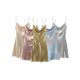 thumbnail image 5 of HH TRAF Vestido mini sexy de color metálico brillante para mujer, vestido de fiesta ajustado con escote en V y tirantes finos plisado a la moda para mujer, 5 of 5