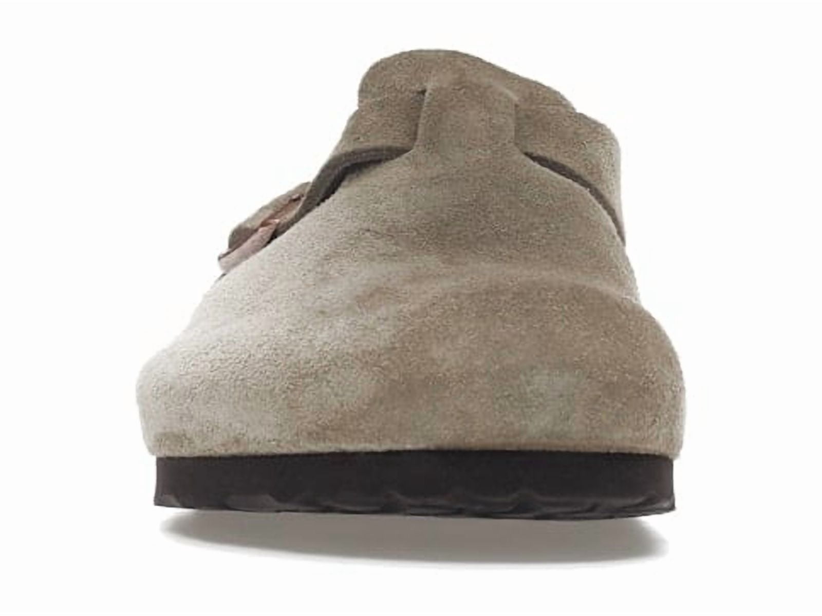 Birkenstock Unisex Boston Soft Footbed Suede Taupe Shoes, from StockX