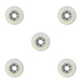 thumbnail image 3 of Ruiboury 1/2/3/5 Lot de 2/lot Surface Mate et Grande Adaptabilité Roue de Patin à Roues Alignées Blanche 80mm 5 Pcs, 3 of 6
