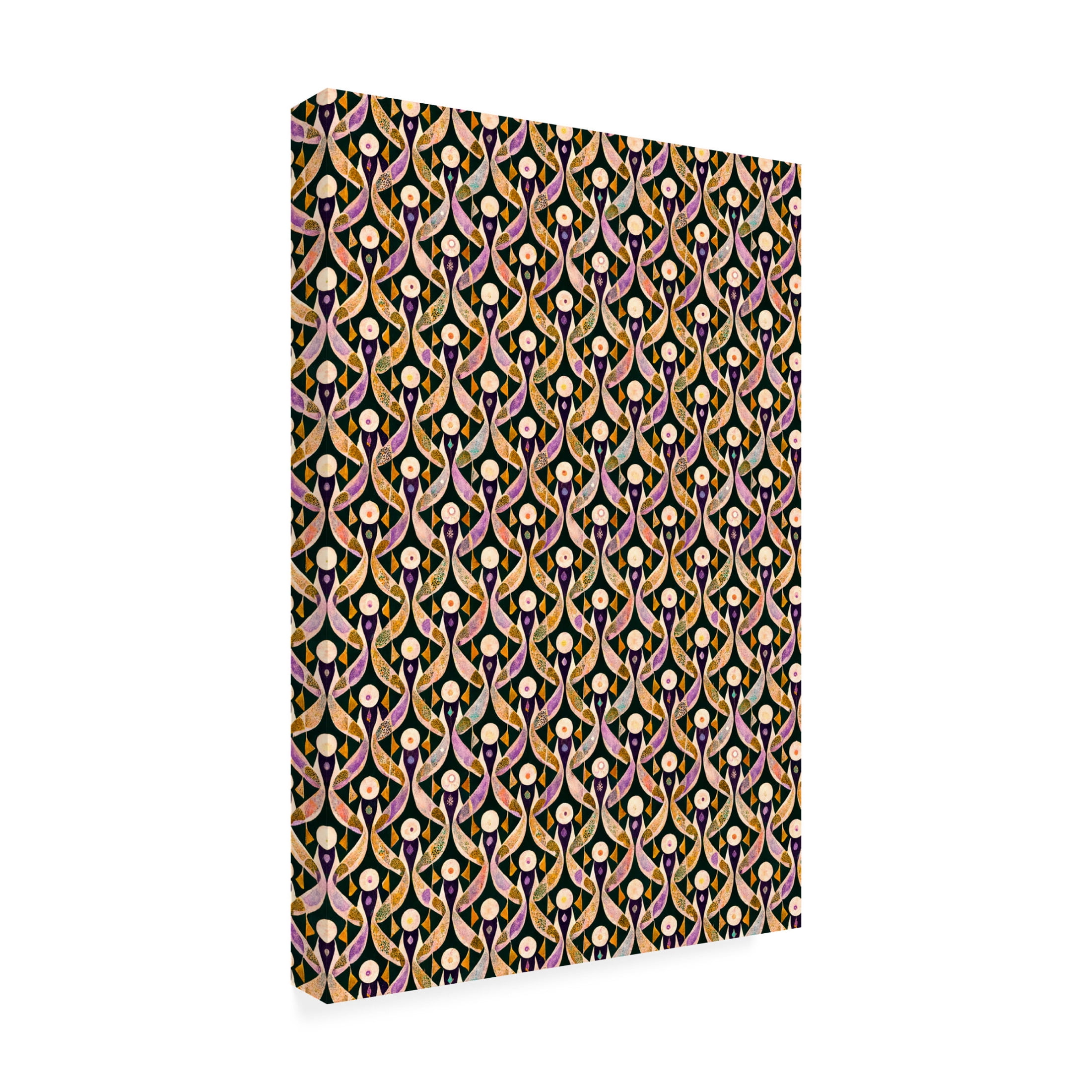 Canvas Wall Art - Treechild 'Shabby Pastel Pattern' Wall Art for Living Room, Bedroom, or Office D?cor by Trademark Fine Art - 12 x 19 Inches