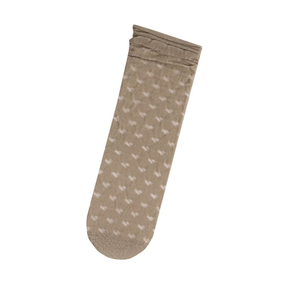 CUZIBR Socks For Women Spring Summer Lace Mesh Crew Socks Rolled Hem Slouch Socks Thin Soft Comfy Casual Breathable Socks,Army Green,One Size