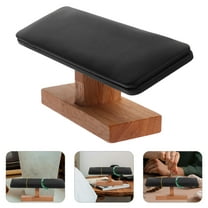 NUOLUX 1Pcs Versatile Wood Pu Leather I-Beam Shaped Watch Stand and Bracelet Holder for Women 7.86X3.34X3.34in