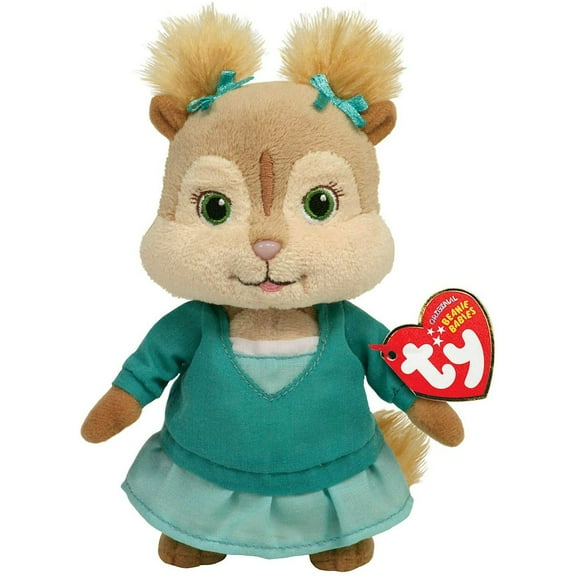 TY Beanie Baby - ELEANOR Alvin and the Chipmunks Regular Size 6" Plush (Bonus 1 Fun Chops)
