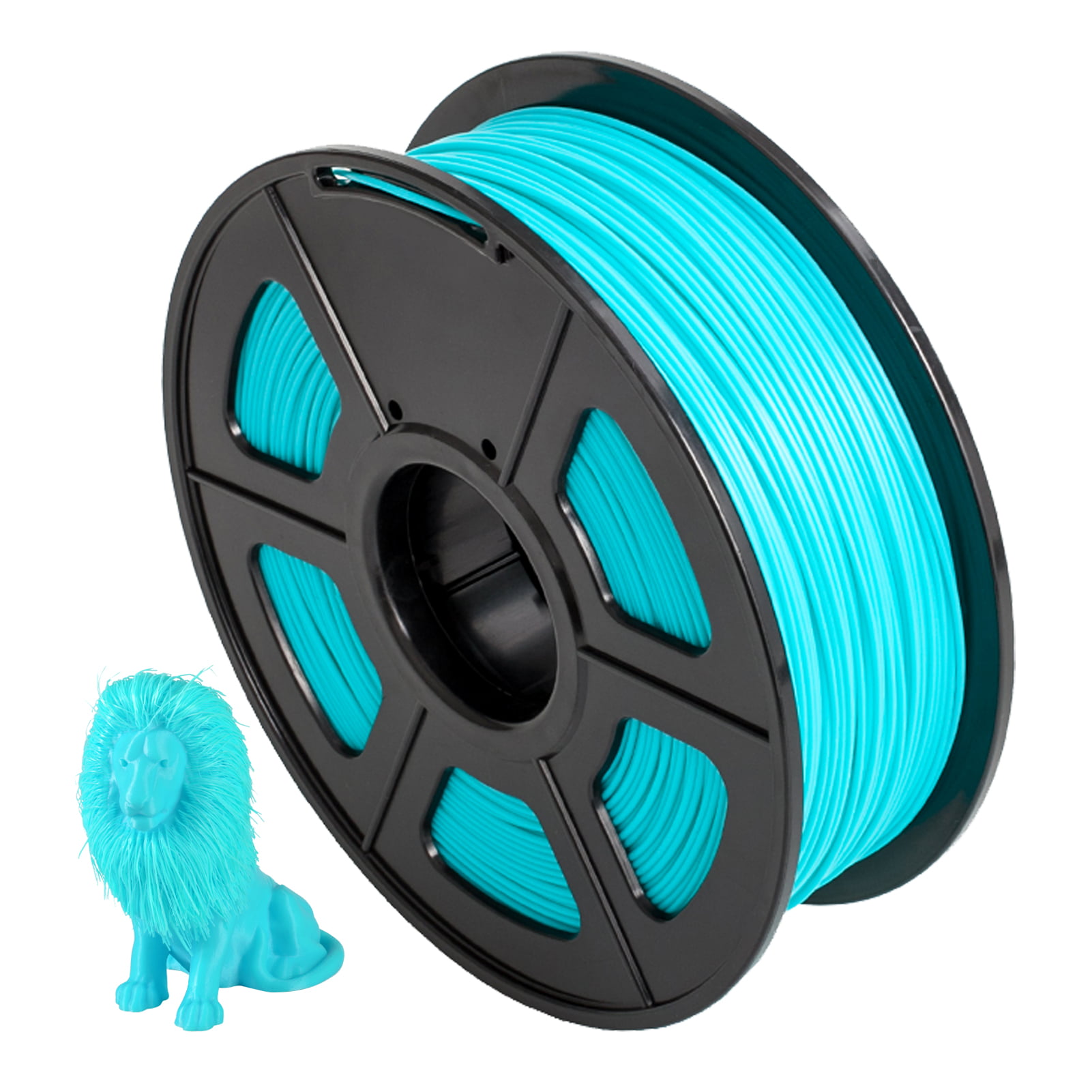 SUNLU PETG Filament 1.75mm Dimensional Accuracy +/- 0.02 mm Transparent Blue PETG Black PETG 3D Printer Filament 1 kg Spool 